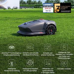 Cortacésped Robótico 360 con LiDAR 3D, Configuración Inalámbrica y Mapeo Preciso de hasta 1000m, Obstáculos Inteligentes, Ruedas de Barandilla Mejoradas, Forma de U - Product Image 3