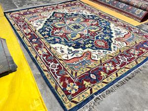 Tapis noué à la main tapis Oushak noeud turc moderne célèbre conception pure laine et soie tapis pour salon hôtels, restaurants - Product Image 4