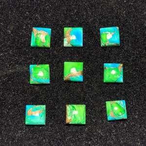 อัญมณีทรงหลวมสีเขียวขุ่นสีเขียวขุ่นลายนกยูงธรรมชาติขนาด AAA + - Product Image 5