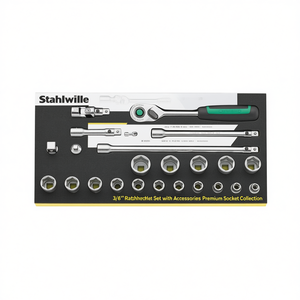 Juego de Llaves de Trinquete Stahlwille de 3/8'' con Accesorios, Colección Premium de Llaves de Tubo - Product Image 2