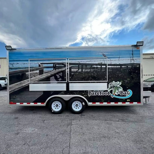 Remorque de camion de restauration rapide mobile personnalisée, confortable et entièrement équipée avec pizza Hot Dog BBQ à vendre - Product Image 1