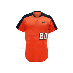 Tenues de baseball respirantes sur mesure pour hommes - Vêtements d'équipe professionnels 100% polyester - Product Image 2