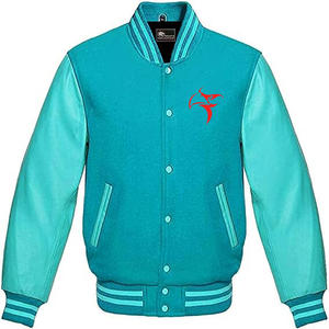Dernière conception personnalisée Veste en cuir pour homme-Chenille Broderie Laine Letterman Bomber Baseball Varsity Jacket - Product Image 5