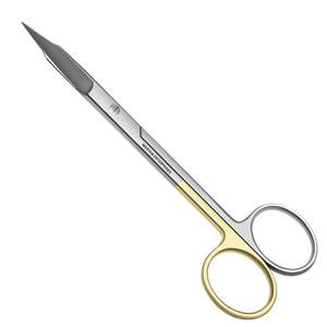 Manual de acero inoxidable instrumento médico Tc tijeras propósito tijeras 4 curvado alemán 440A acero inoxidable - Product Image 3