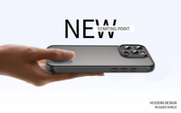 Coque arrière de protection antichoc robuste en TPU+PC avec finition mate effet soie et boutons souples pour téléphone