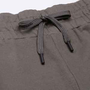 Pantalones cortos para correr de lana de algodón para hombre, pantalones cortos de fitness y salón transpirables ligeros suaves con cordón ajustable, ropa informal - Product Image 6