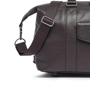 Wholesale Price Custom Genuine Leather Travel Vintage Men's Duffle Bags Luxury High Quality Leather Travel Duffle Bag With OEM - Product Image 5