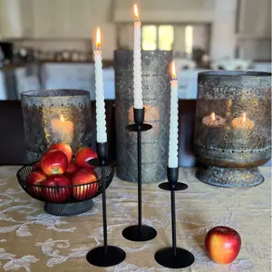 Soporte de vela Nuevo diseño Portavelas de metal para decoración del hogar Nuevo portavelas con acabado vintage en precio al por mayor - Product Image 1