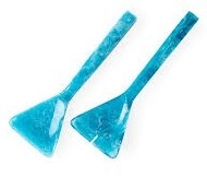 Long Handle Resin Salad Server for Home Kitchen Use Eco-Friendly Dishwasher Safe Salad Tools with Artistic <b>Design</b> for Gifting - Product Image 2