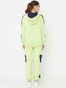 Women's Plus Size Custom Logo Eco-Friendly 100% Cotton Workout Fitness Jogger Set Hooded <b>Yoga</b> <b>Jacket</b> Cargo Pant Winter Tracksuit - Product Image 3
