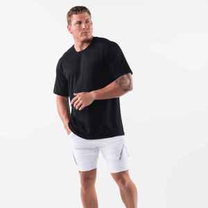 Vente en gros 100% coton T-shirt uni à col rond pour hommes T-shirts streetwear à col rond imprimés personnalisés Coupe confortable Caractère de la mode - Product Image 4