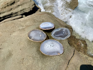 Posavasos de piedra de ágata Natural de primera calidad, accesorios de mesa de restaurante para decoración del hogar, alfombrillas y almohadillas para mesa de café - Product Image 2