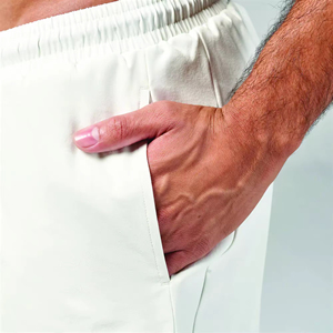 High Quality Fabric <b>White</b> Essential 5 Inch <b>Shorts</b> with Contour Side Panels and Inner Mesh Pants - Product Image 5