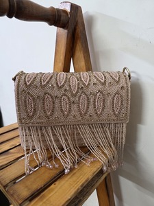 Shimmer resina con cuentas diseñador de moda fiesta noche embrague monedero indio hecho a mano bolso nupcial - Product Image 2