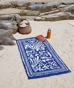 Serviette de plage jetable pour enfant en velours biologique carré personnalisé, impression réactive en usine, microfibre tricotée, motif EF - Product Image 4