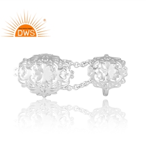 Nuevo diseño de patrón, anillo de banda de plata esterlina para mujer, joyería de diseño personalizado para mujer, regalo para ella - Product Image 2