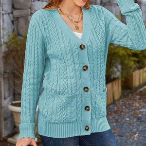 Cárdigan de Mujer, Manga Larga, Tejido Suave, Ligero, Informal, Cómodo, Elegante, para Uso Diario - Product Image 2