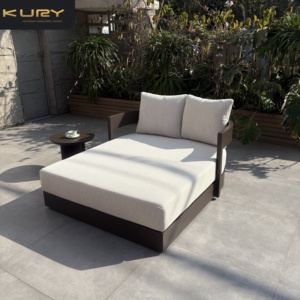 Muebles de Jardín Modernos para Patio Exterior, Tumbona Personalizada para Hotel, Resort, Piscina, Tumbona de Aluminio <span class=keywords><strong>Marbella</strong></span> Hecha a Mano - Product Image 1