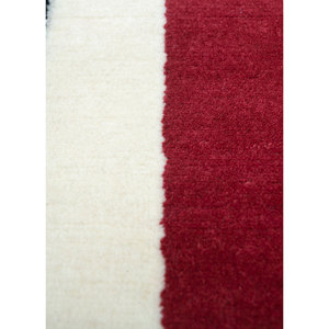 Tapis en laine noué à la main Sthir, motif abstrait rouge et orange, kilim, 9x12 rectangulaire, pour entrée ou salon AIWL-3015 - Product Image 3