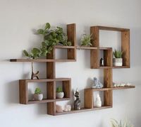 Art mural en bois moderne de haute qualité avec finition polie, designs uniques faits à la main, cadre en toile pour décoration murale de la maison ou du bureau