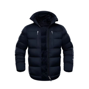 Chaqueta acolchada ligera con capucha para hombre, Abrigo acolchado cálido para exteriores para deportes de invierno y ropa de moda informal, chaquetas acolchadas para hombre - Product Image 3