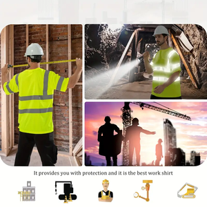 เสื้อยืดสะท้อนแสงสำหรับทำงานผู้ชาย แห้งเร็ว เสื้อยืดสะท้อนแสง - Product Image 5