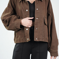 Vestes courtes tendance pour femmes, respirantes, imperméables, en spandex/coton, haute qualité, vente directe d'usine