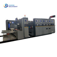 Machine d'impression flexographique à encre aqueuse de haute qualité avec alimentation par bord de papier, découpeuse rotative et rainureuse