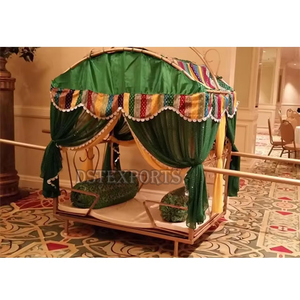 Maharani Bridal Entry Wedding <b>Doli</b>/Palki Best Hindu Wedding Dulhan <b>Doli</b>/Palki Maharani Dulhan <b>Doli</b> for Wedding NEW Zealand - Product Image 1
