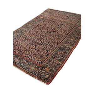 Alfombra de Lana Anudada a Mano con Diseño Geométrico Azul Aalam, Rectangular Pae-5312, para Sala de Estar, Decoración del Hogar, Incluye Alfombra para Pasillo - Product Image 2