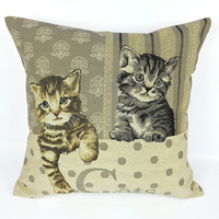 Housse de coussin carrée de luxe personnalisée en jacquard à imprimé animal, écologique, pour hôtel et usage domestique