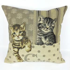 Sarung Bantal Sofa Lantai Motif Hewan Jacquard Persegi Mewah Khusus untuk Rumah Sakit & Rumah - Product Image 4