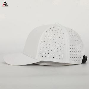 Chapeaux de camionneur en daim de bonne qualité 5 panneaux en maille avec logo brodé sur mesure Chapeaux de camionneur en daim vierges incurvés deux tons - Product Image 3