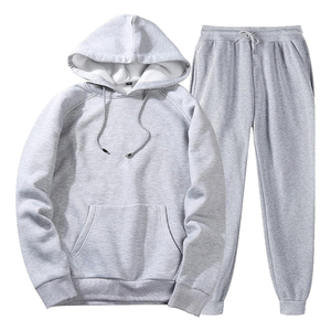 Streetwear Cotton Custom Printing Jogging Track Sweat Suit Unisex Men Jogger Sweatsuit <b>Tracksuit</b> Sweatpants Hoodie Set - Product Image 2
