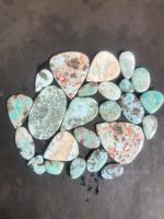 Larimar 100% naturel, cabochon, pierre unique pour la fabrication de bijoux, approvisionnement en gros, pierres précieuses de formes variées, pierres précieuses en vrac