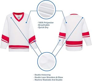 Venta al por mayor barato de alta calidad Buffalo Hockey sobre hielo Jersey Venta caliente American All Team NHLing cosido Imprimir Sportwear Shirt Tops - Product Image 2
