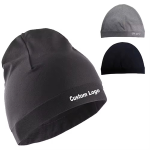 Hat Cycling Mountaineering Caps jacquard Printed Logo Skull Beanie Satin <b>Lined</b> Beanie Custom Cycling Cap Skull Cap <b>Process</b> Impex - Product Image 1