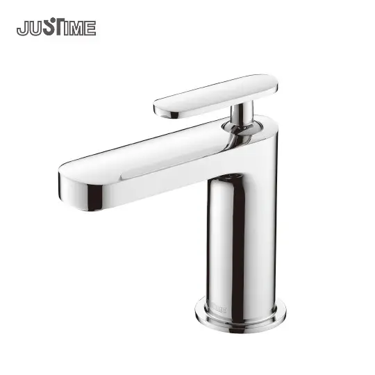 JUSTIME One Handle Basin Faucet Bathroom Hot and Cold Mixer