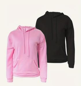 2 Packs Sweat à capuche décontracté à manches longues avec poche kangourou pour femmes, respirant, imprimé, brodé, automne formel. - Product Image 6
