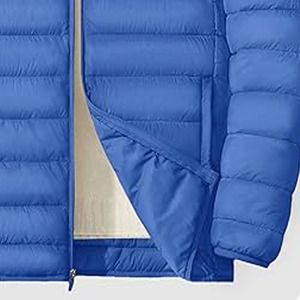 Vestes d'hiver matelassées en duvet de canard chaudes pour hommes, en nylon noir à capuche, avec logo personnalisé, vente en gros - Product Image 3