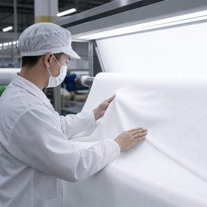 Tela Profesional de Jacquard Acanalado T/C para Taekwondo, Material para Dobok, Tela para Uniformes de Artes Marciales con Absorción de Humedad, MOQ Bajo 100m - Product Image 6