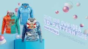 Custom Printed Winter <b>Men's</b> Cotton Fleece <b>Pullover</b> Hoodies with Pocket - Product Image 3