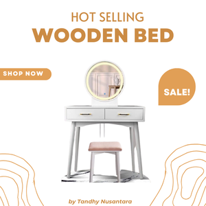 Meubles de chambre à coucher en vente chaude Coiffeuses de maquillage en bois Coiffeuse en bois massif avec miroir Design européen Usine directe - Product Image 6