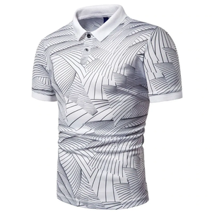 Polo deportivo de color sólido suave y cómodo para hombre, camisetas de manga corta antiarrugas, 100% de algodón, novedad - Product Image 1