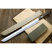 Cuchillo Profesional para Atún de Acero al Carbono, Hoja de Acero al Carbono de Grado Alimenticio, Superficie Forjada, Apto para Lavavajillas, para Cortar Mariscos y Pescado