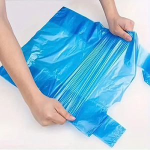 Bolso grande impreso personalizado de HDPE/LDPE para camisetas, precio barato, bolso de compras duradero para supermercado, tamaño de bolso personalizado - Product Image 5