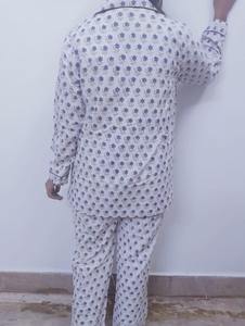 ชุดนอนผ้าฝ้ายแขนยาวสำหรับผู้หญิงชุดนอนลายดอกไม้เก็บความร้อนสไตล์อินเดียสำหรับฤดูร้อน - Product Image 5