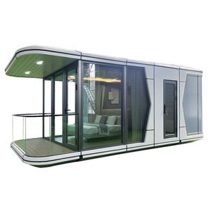 Casa Contenedor Modular Prefabricada Móvil Tipo Cápsula Espacial para Villas de Playa de Lujo - Product Image 2