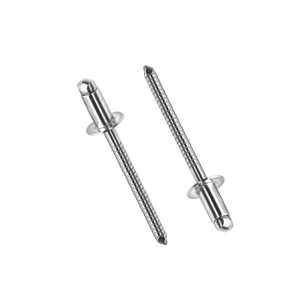 รีเวทปลายเปิดแบบกลมแบน สำหรับงานอุตสาหกรรม เหล็กกล้า DIN สแตนเลส แบบตัน - Product Image 1