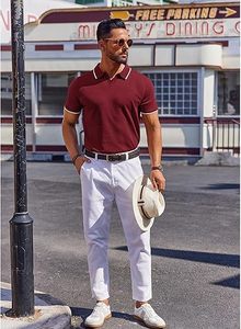 Polos à rayures OEM personnalisés pour hommes Polo à la mode d'été Polos de haute qualité pour vêtements de sport Marques Vente en gros - Product Image 5